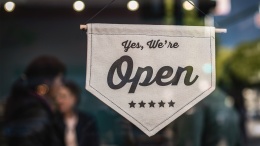 Symbolbild "We are open"